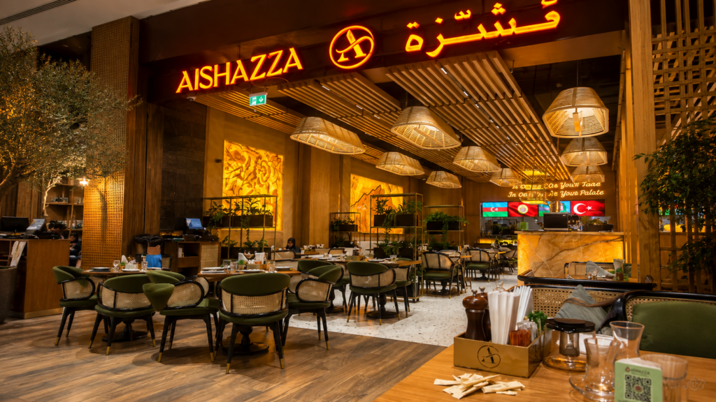 Aishazza restaurant interior on Level 2 of Reem Mall Abu Dhabi
