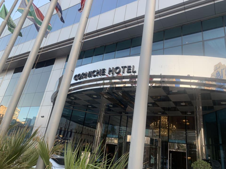 The exterior of Corniche Hotel Abu Dhabi on Khalifa Bin Zayed The First Street