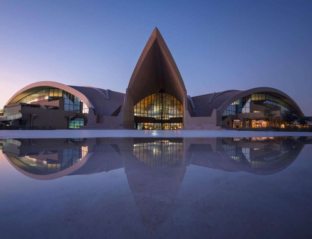 The exterior of ERTH Abu Dhabi Hotel at Khor Al Maqta