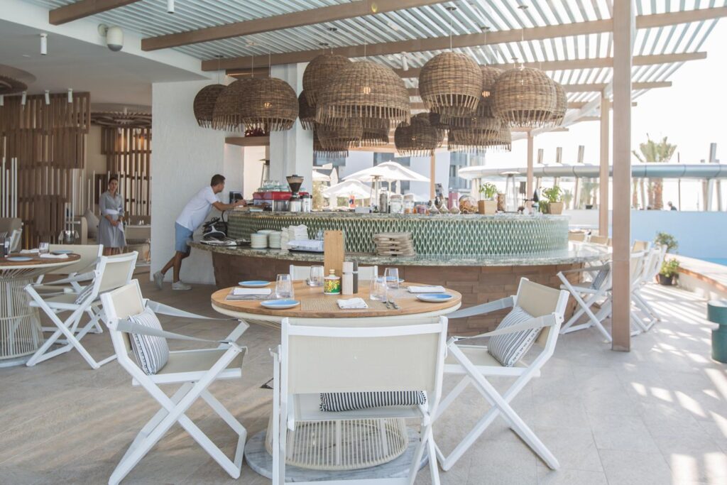 Mare Mare beachside restaurant at Jumeirah Saadiyat Island Abu Dhabi