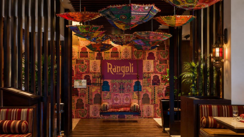 Rangoli Indian restaurant at Yas Plaza Marina Abu Dhabi