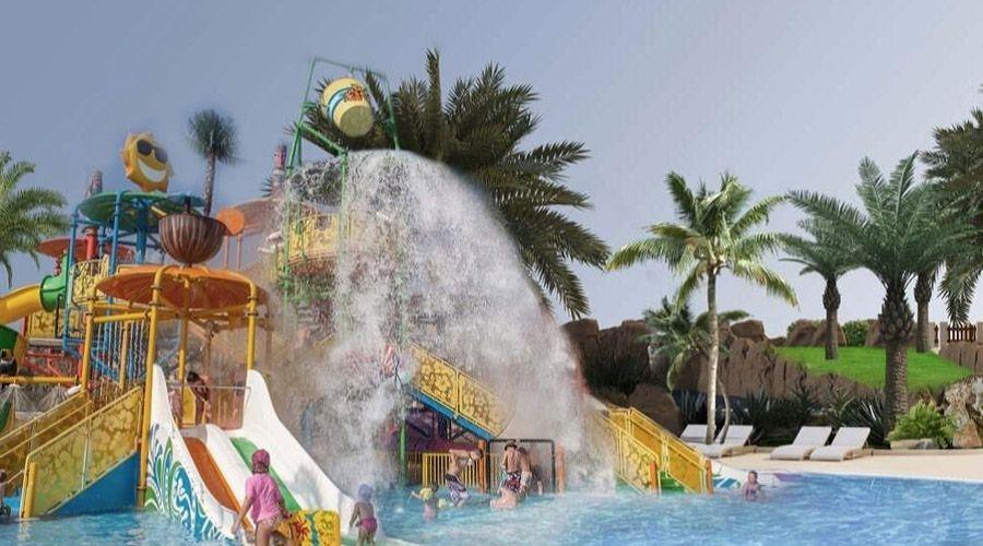 The aqua park and water slides at Rixos Premium Saadiyat Island