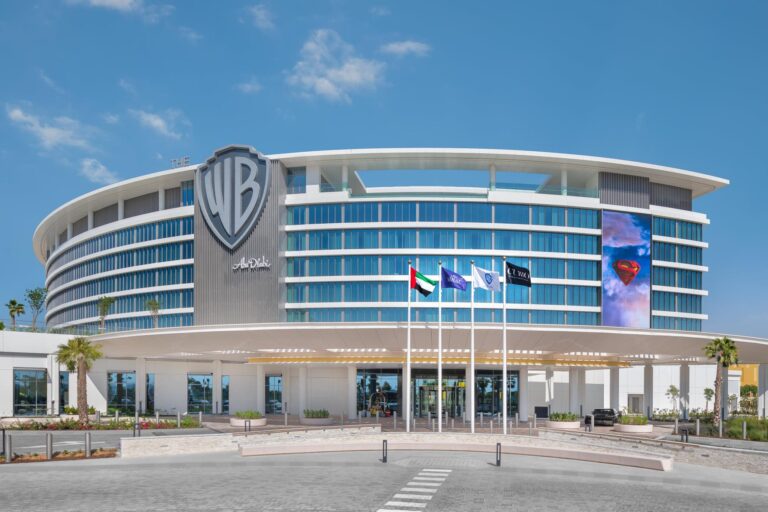 The exterior of The WB Abu Dhabi on Yas Island