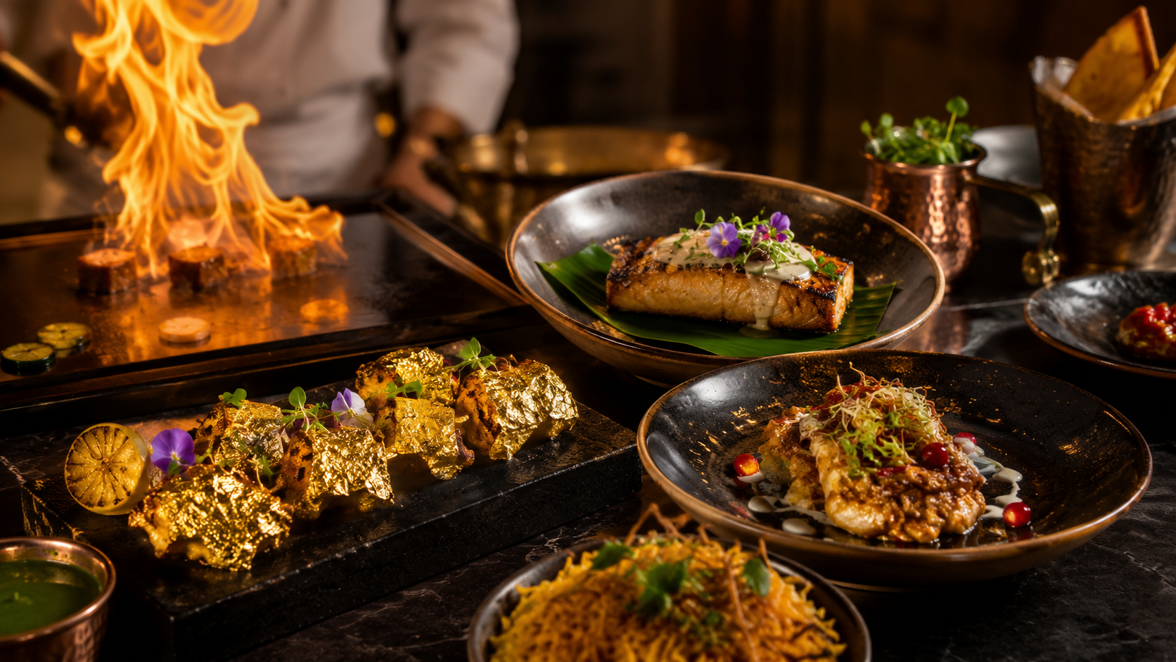 Gold Tikka, black cod and contemporary Indian dishes at Moksh Abu Dhabi