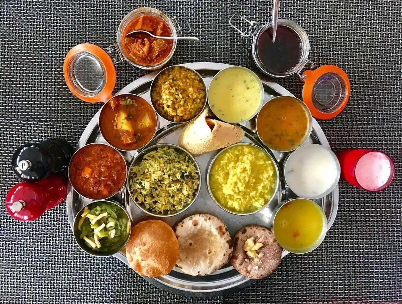 Unlimited Gujarati and Rajasthani thali at Rasoi Ghar Yas Mall