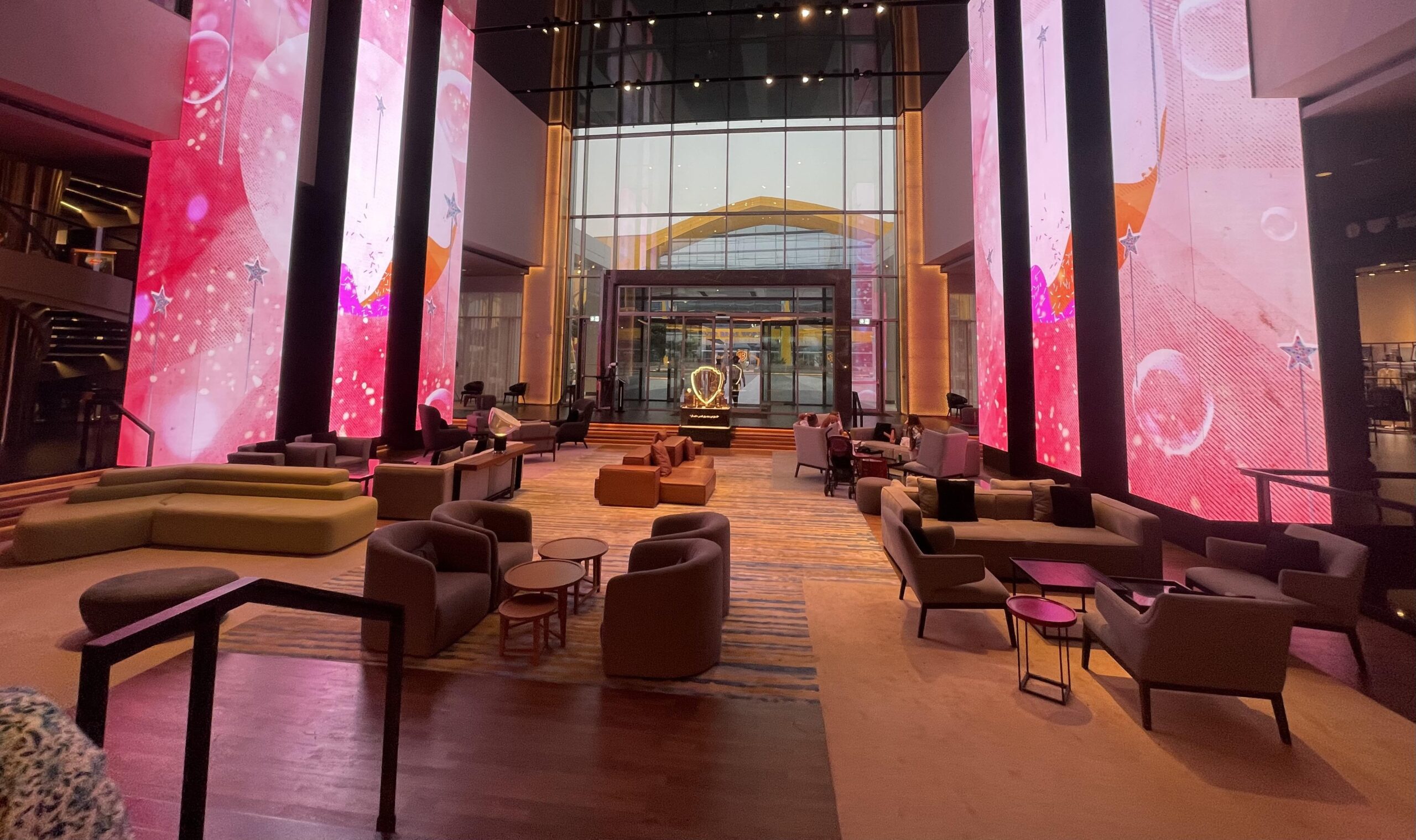 The lobby with its film studio detailing