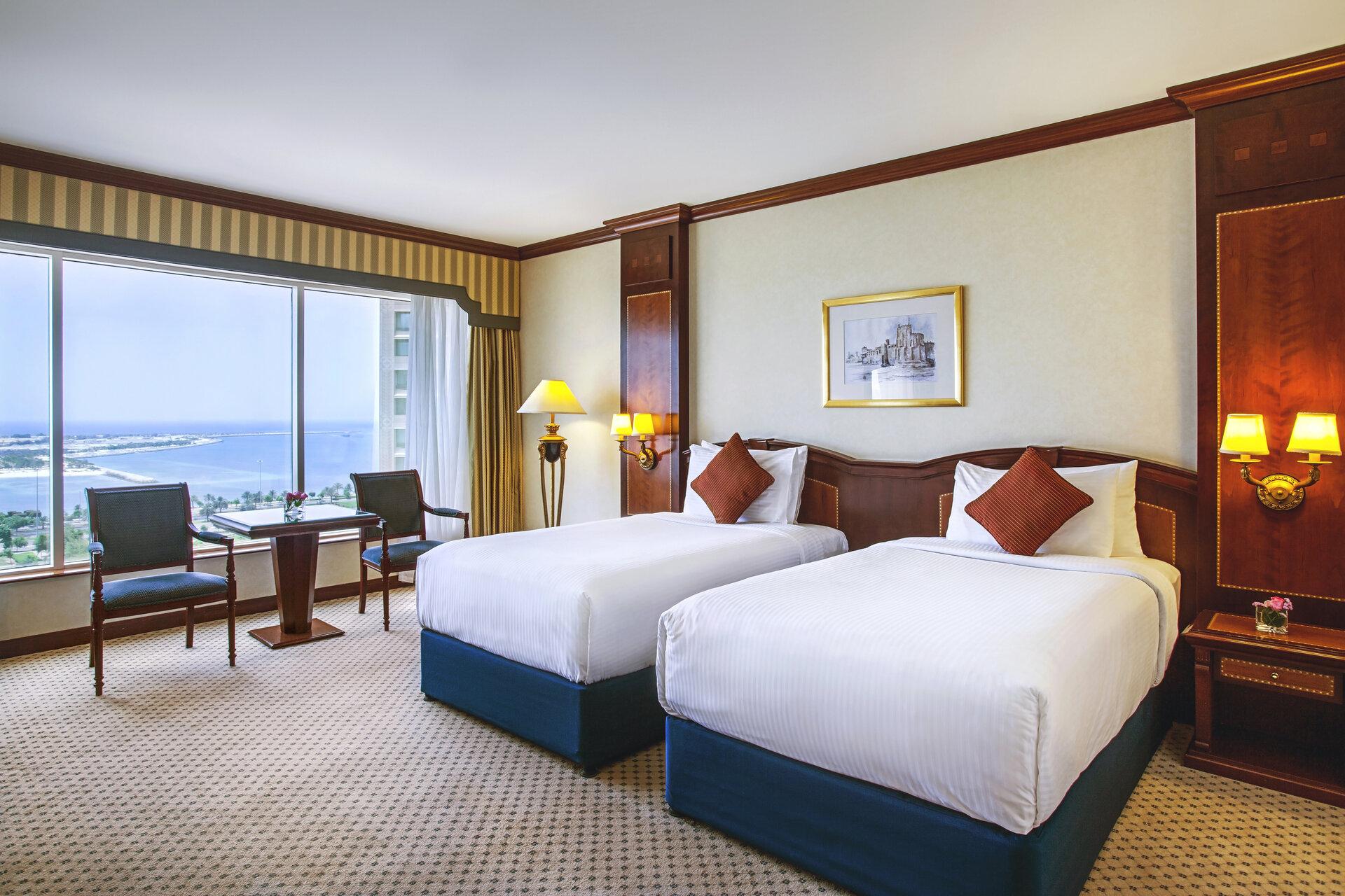 An individually decorated guest room with down duvet and premium bedding