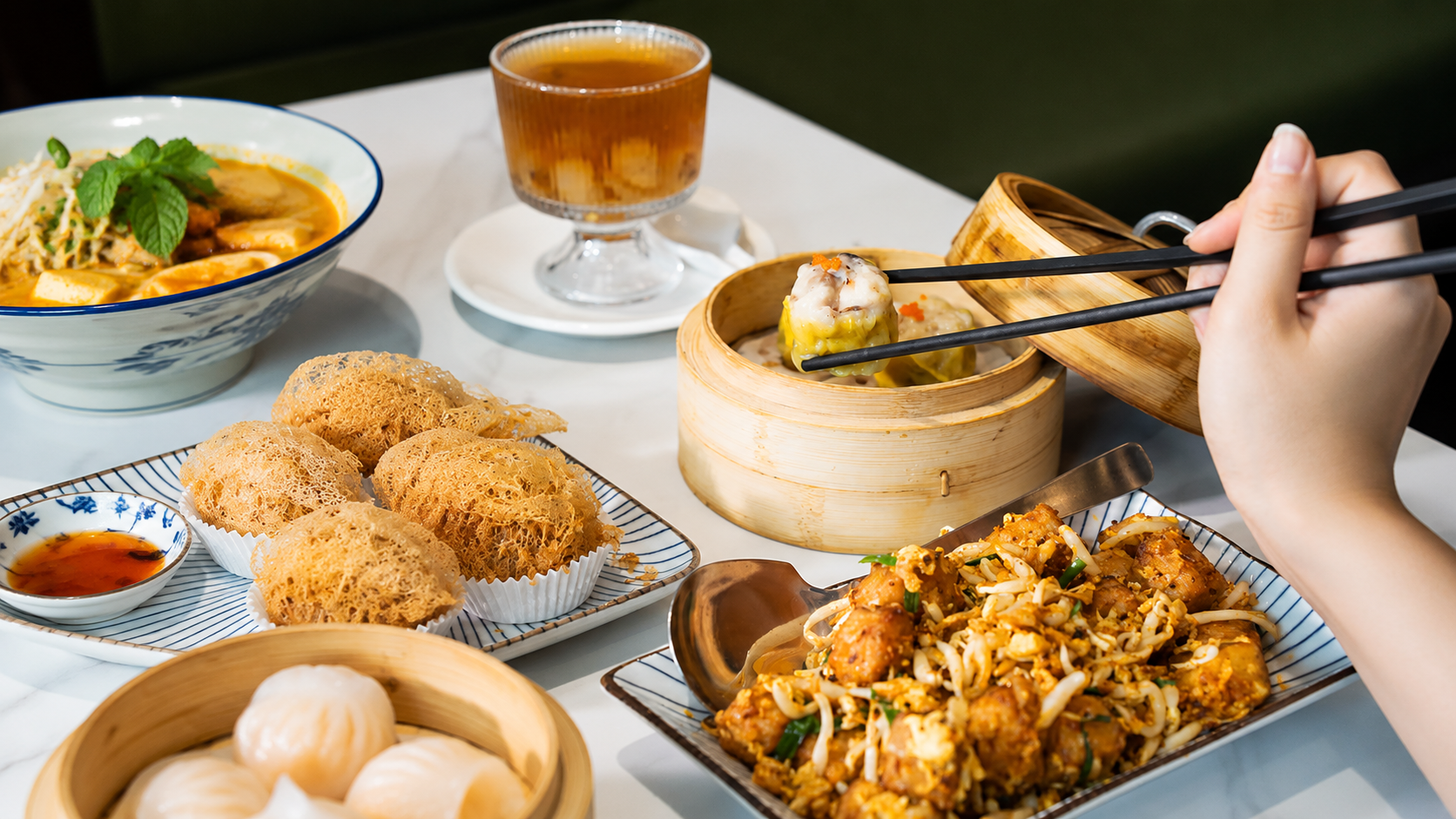 Char kway teow and dim sum at MICHELIN-selected Kopitiam by Chandy's