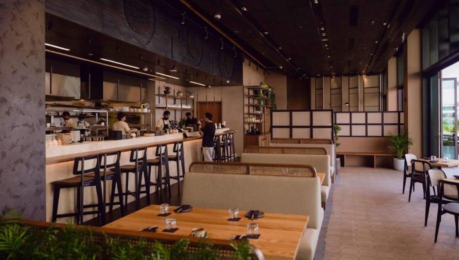 Otoro restaurant setting and modern Japanese presentation in Abu Dhabi