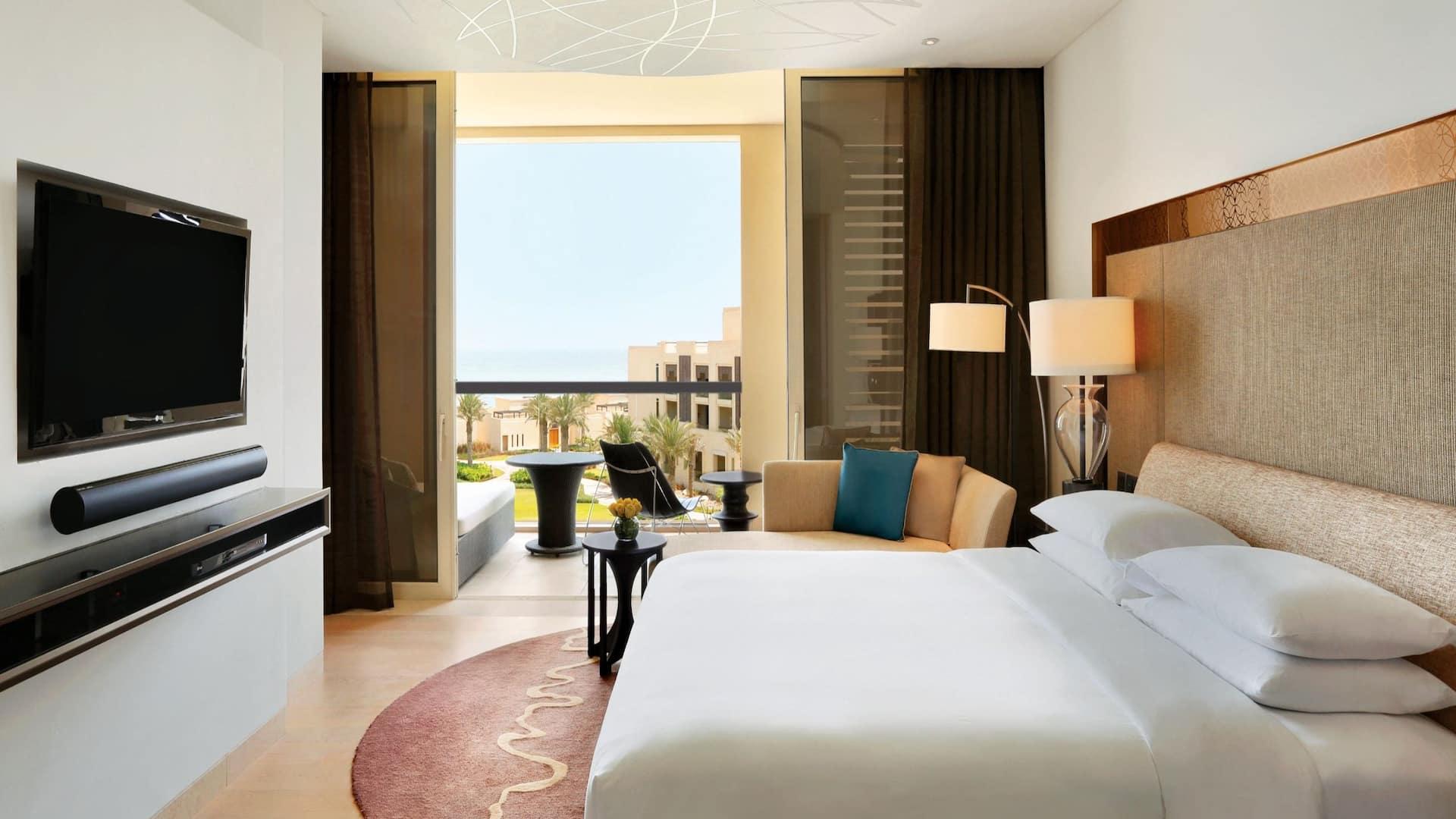 A garden view room of fifty square metres with a balcony