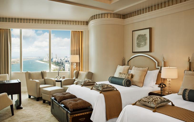 A sea view room with floor to ceiling glazing above the Corniche