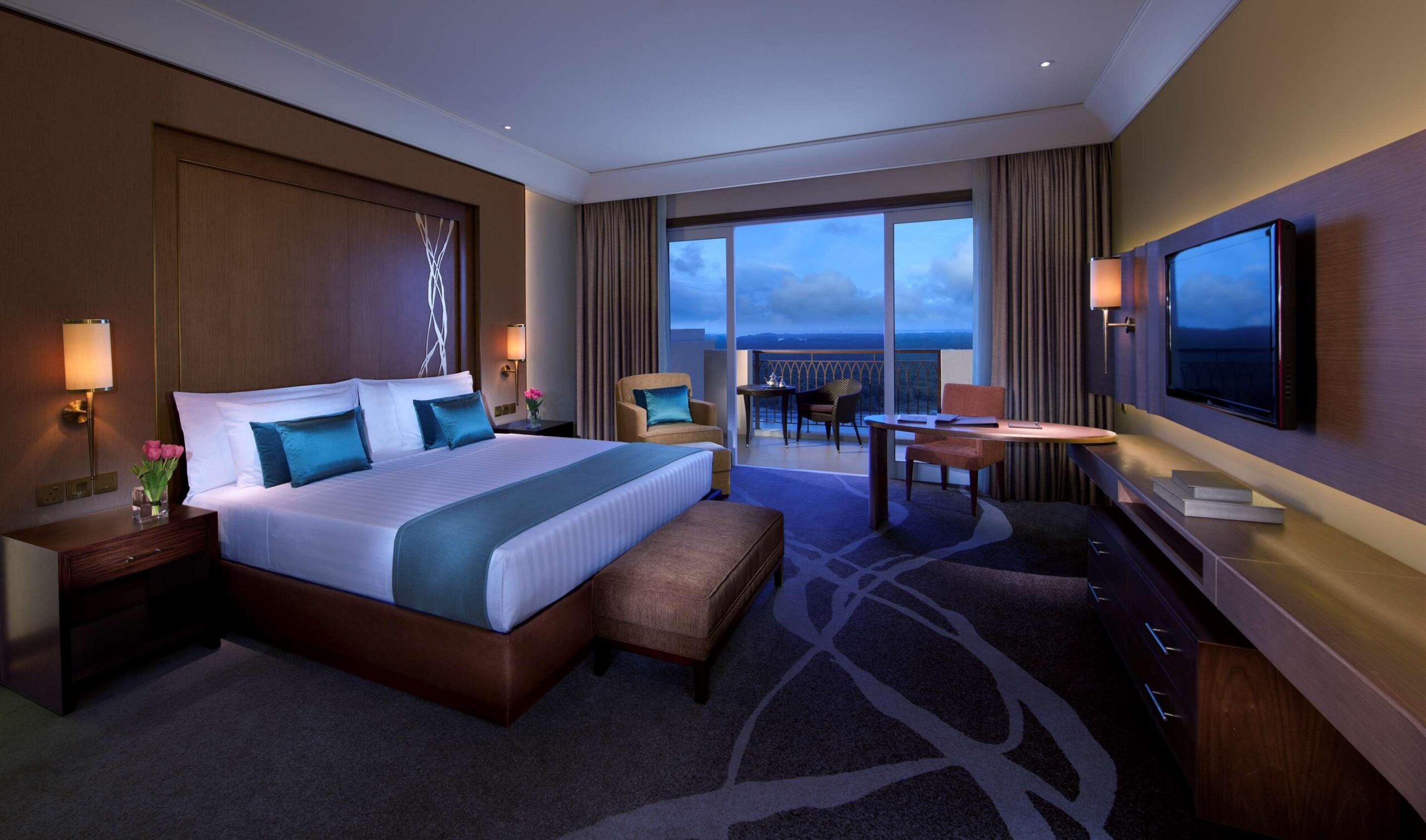 A mangrove facing room with a private balcony