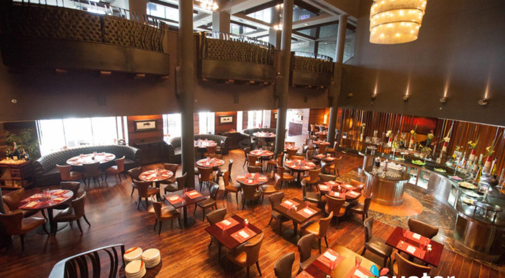 The dining room at Chamas Churrascaria and Bar