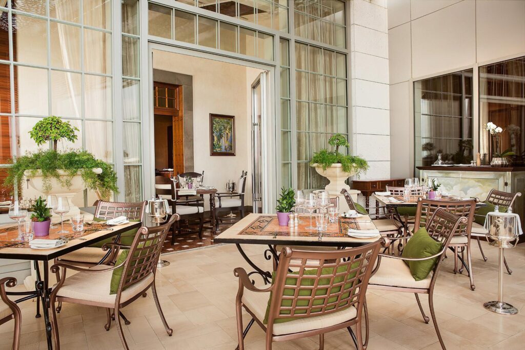 The dining room at Villa Toscana, the Italian restaurant