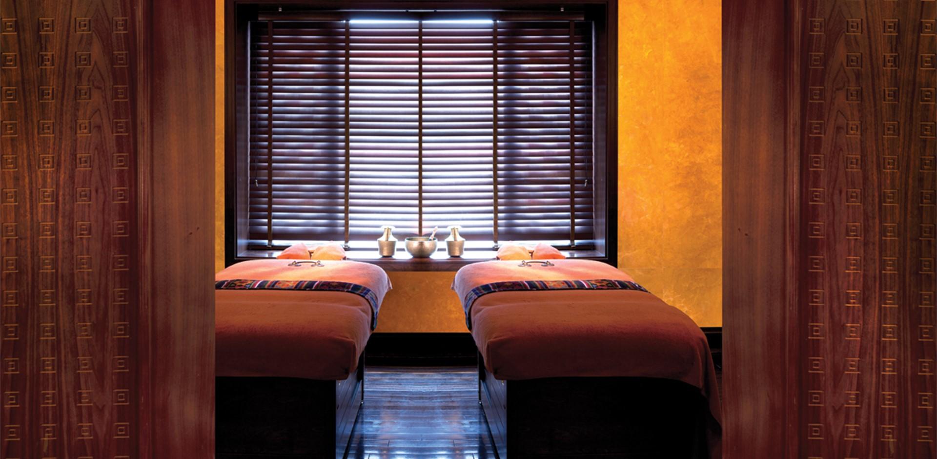 A treatment room at Chi, The Spa
