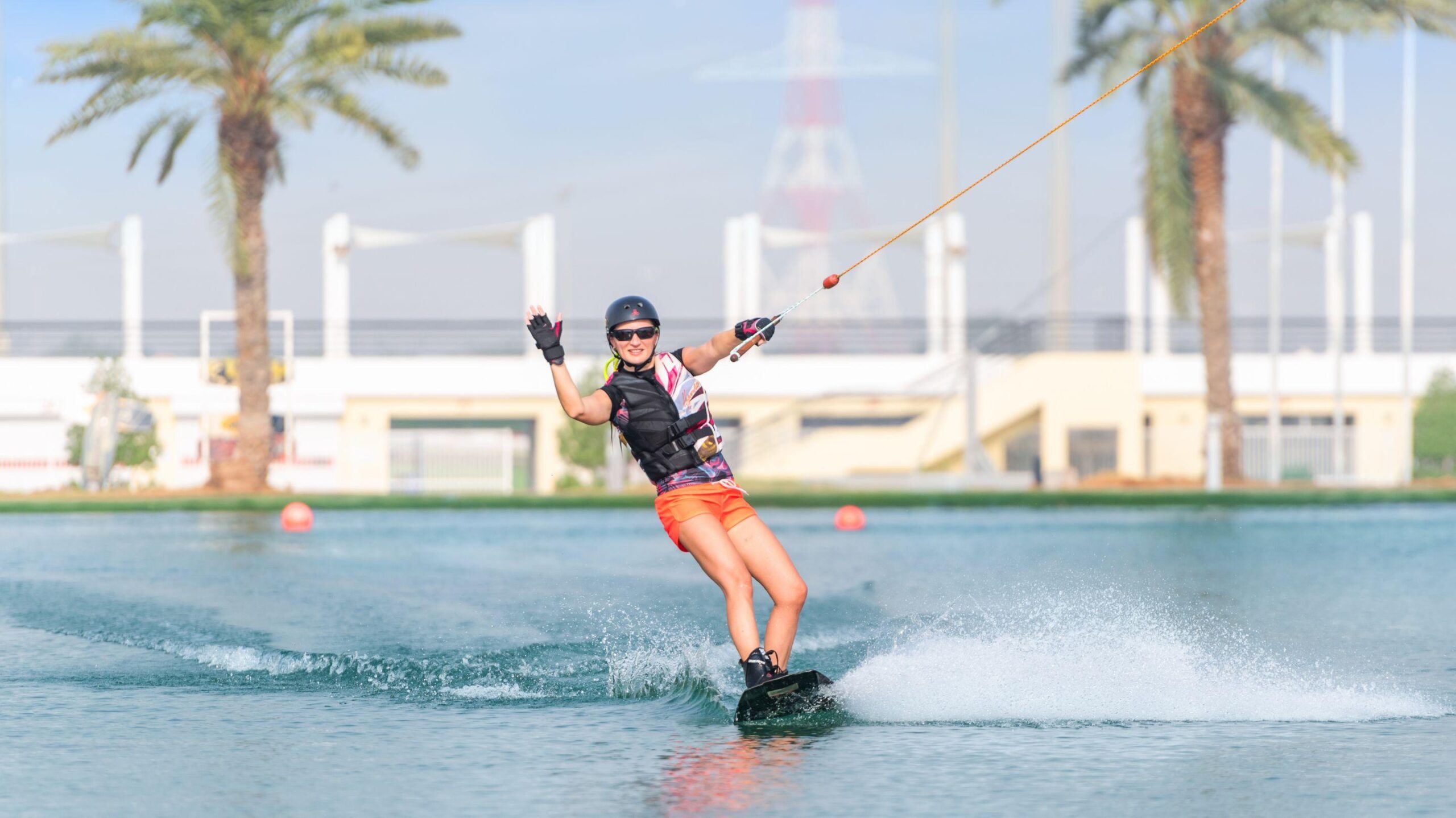 Cable wakeboarding at Al Forsan International Sports Resort