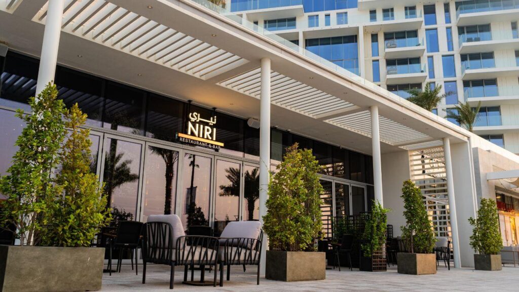 NIRI Japanese restaurant sushi counter at Mamsha Al Saadiyat Abu Dhabi