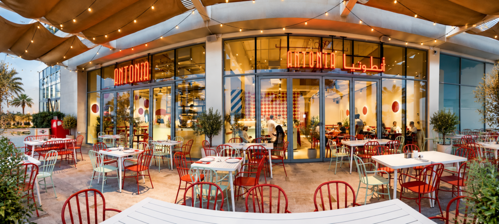 Antonia restaurant at Mamsha Al Saadiyat in Abu Dhabi
