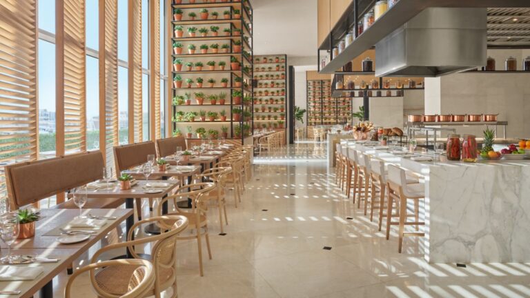 Market at EDITION open-kitchen dining room at The Abu Dhabi EDITION