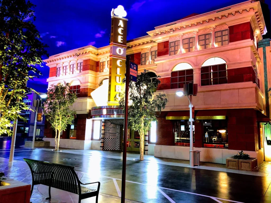Ace O’ Clubs restaurant in the Metropolis zone of Warner Bros. World Abu Dhabi