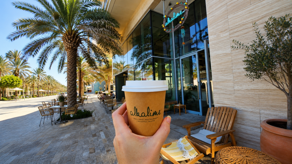Alkalime restocafe on Mamsha Al Saadiyat opposite Soul Beach