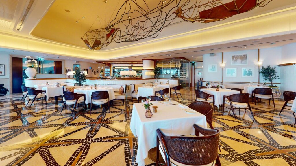 Cafe Milano dining room at Four Seasons Hotel Abu Dhabi at Al Maryah Island
