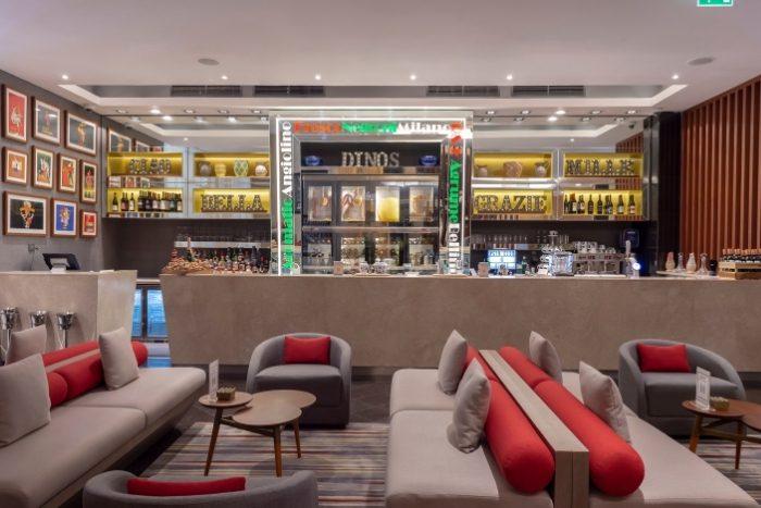 Dino's Bistro Italiano dining room at Pearl Rotana Capital Centre Abu Dhabi