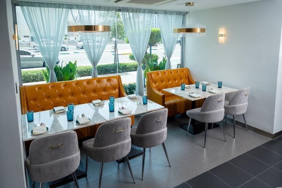 GALA Restaurant dining room at Century Hotel Apartments on Salaam Street Abu Dhabi