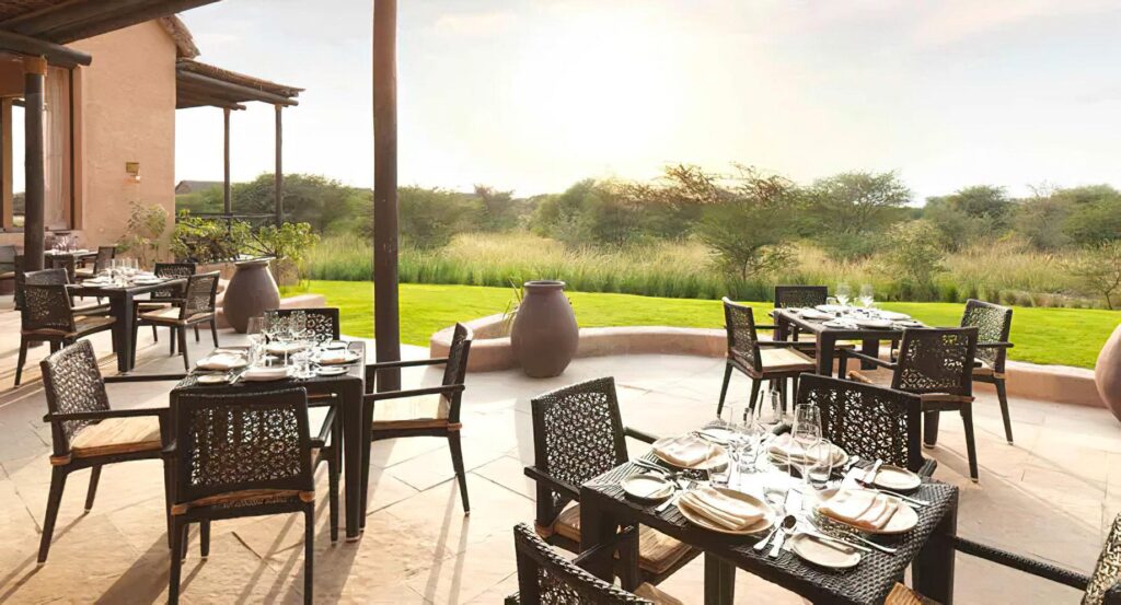 Savannah Grill terrace at Anantara Al Sahel on Sir Bani Yas Island