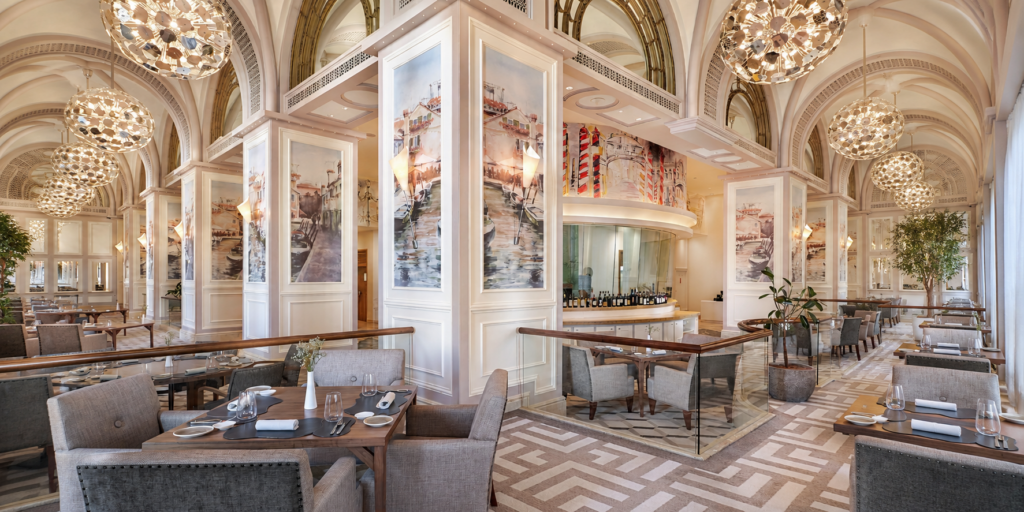 Talea by Antonio Guida dining room at Emirates Palace Mandarin Oriental Abu Dhabi