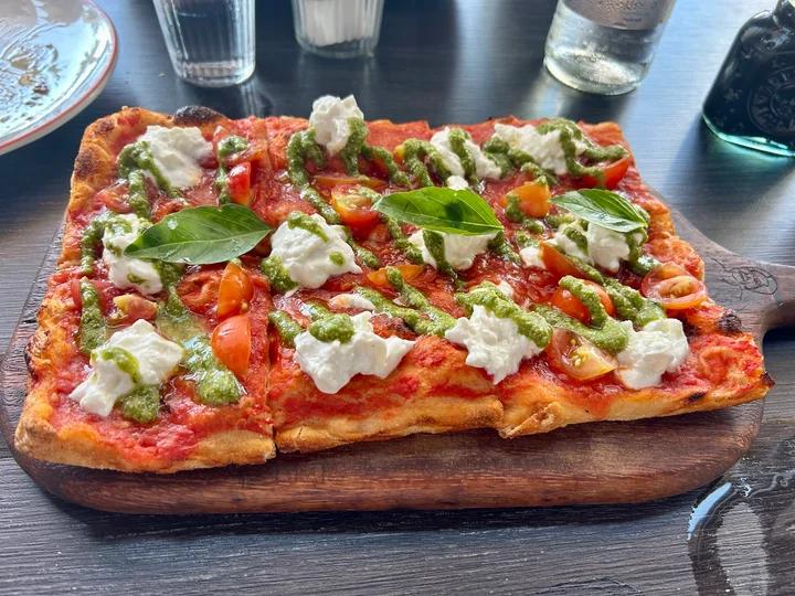 Roman sourdough pizza and Italian comfort dishes at Antonia Trattoria