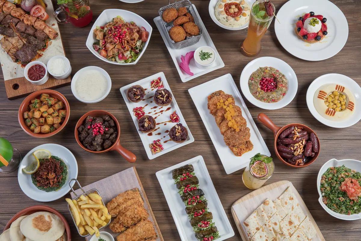 Lebanese mezze, grills and home-style dishes associated with Barouk Restaurant