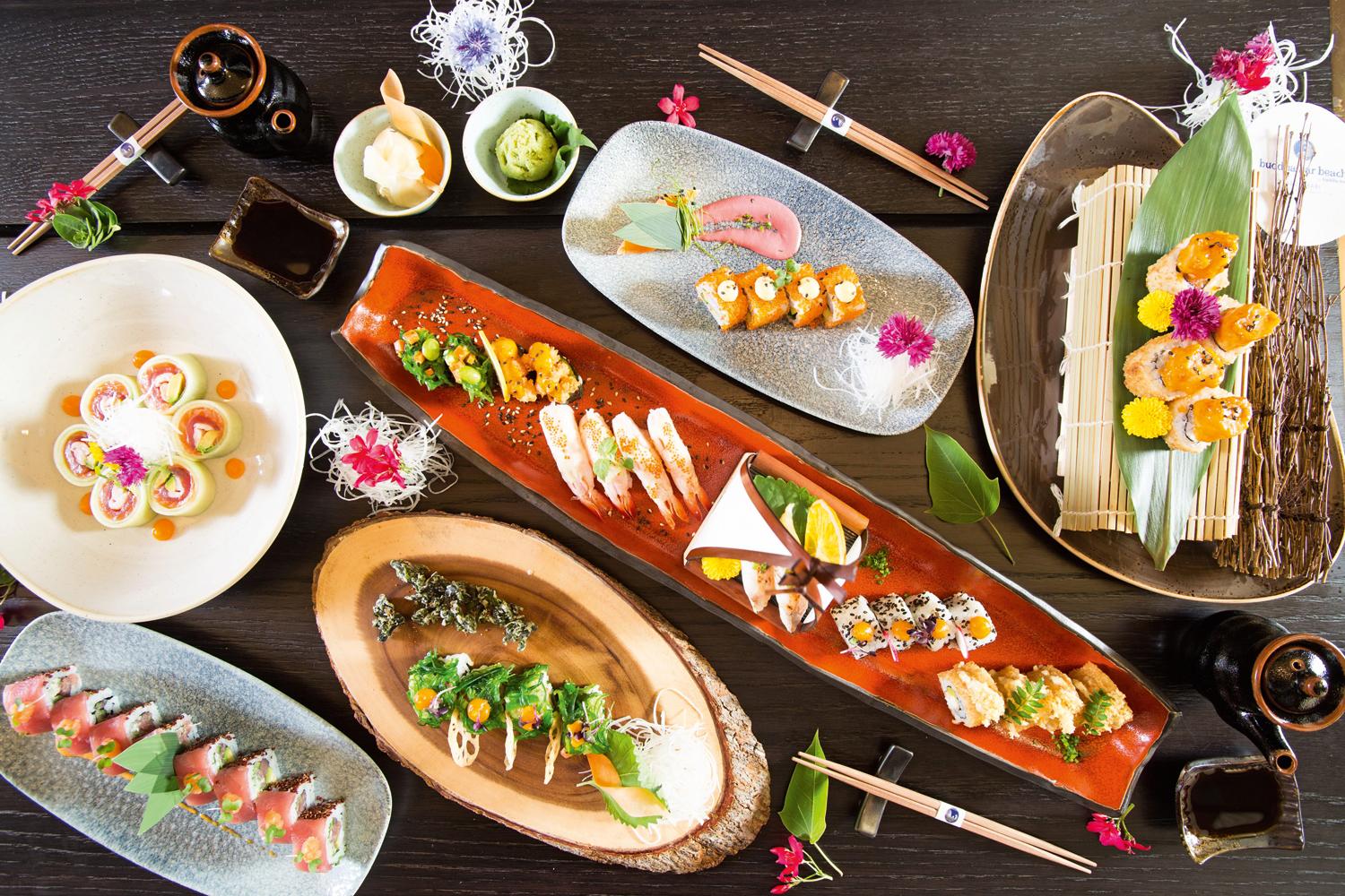 Pacific Rim and Asian-fusion dishes at Buddha-Bar Beach Abu Dhabi
