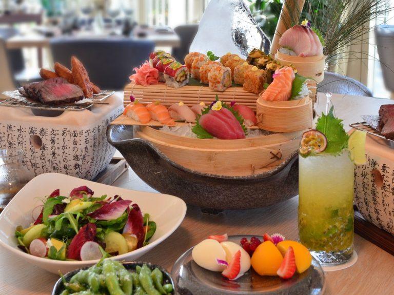 Sushi, oysters, caviar and seafood dishes at Catch at St. Regis