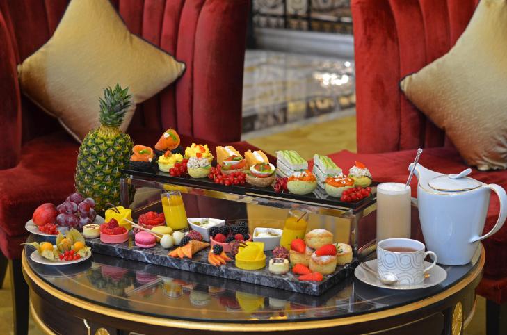 St. Regis signature afternoon tea served at Crystal Lounge Abu Dhabi