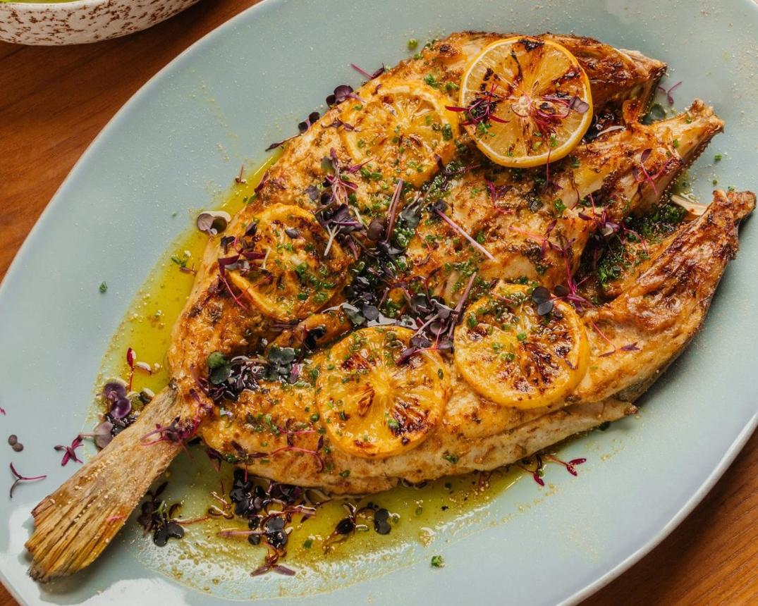 Locally sourced grilled fish and seafood at Ryba Abu Dhabi