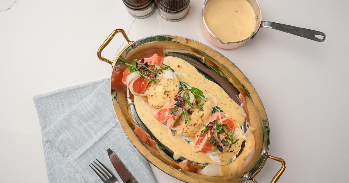 Signature smoked Scottish salmon at Salmontini Le Bistro