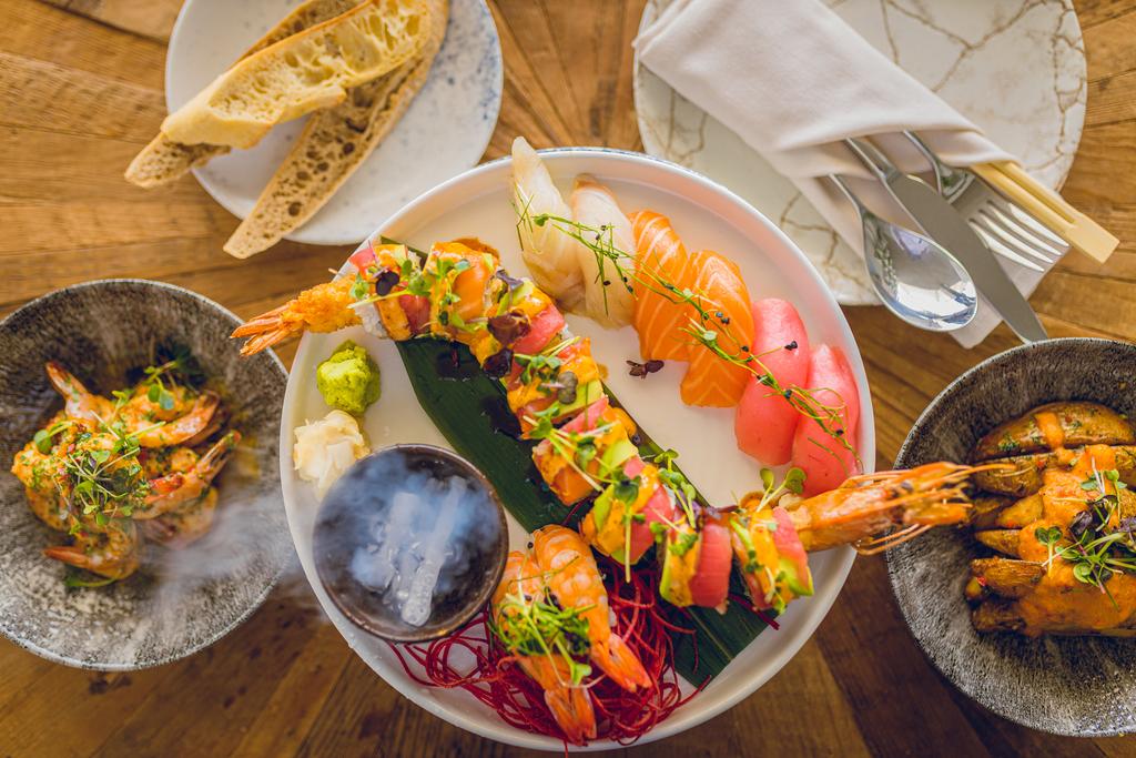 Mediterranean and Asian sharing dishes at Siddharta Lounge Abu Dhabi