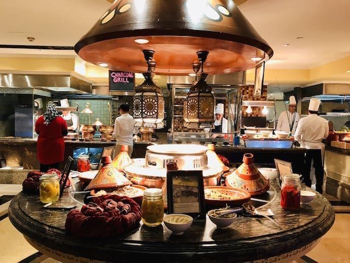 Live Arabic and Asian cooking stations at Sofra bld Abu Dhabi