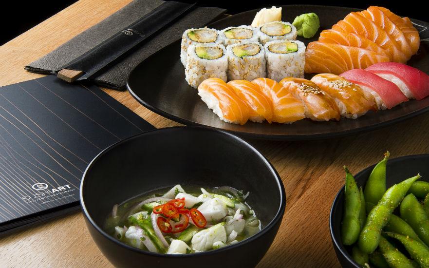 Artfully presented sushi and Japanese dishes at SushiArt Abu Dhabi