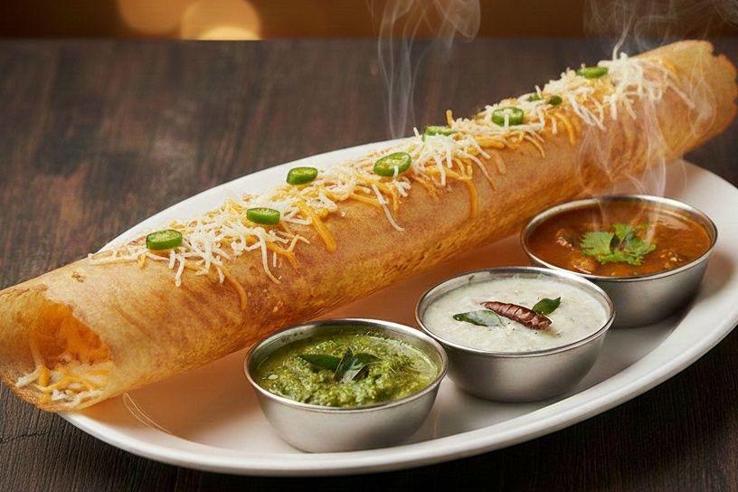 Pure vegetarian North and South Indian dishes associated with Tadka Mania Abu Dhabi