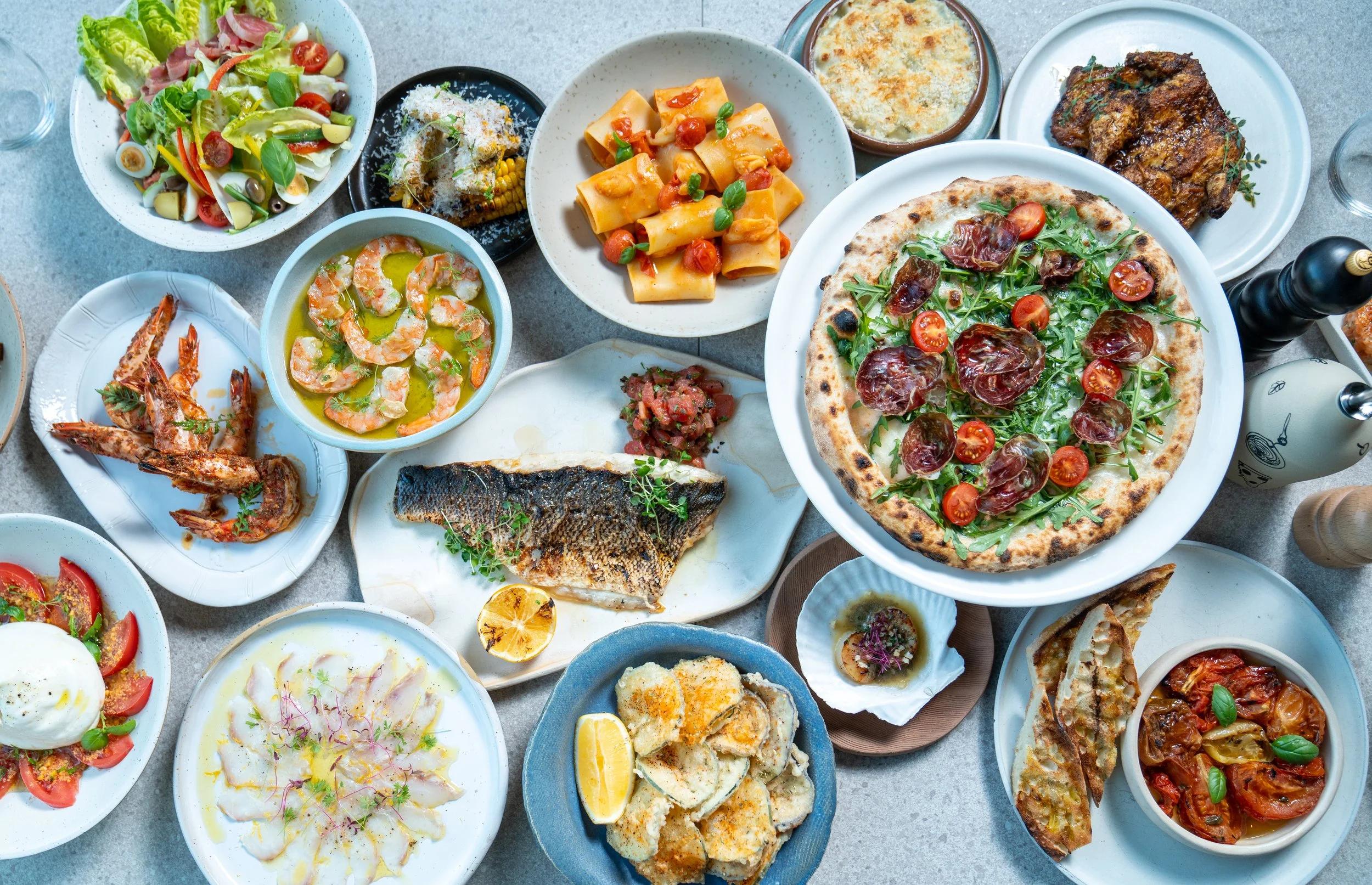 French Italian plates and wood-fired pizza at Taparelle Abu Dhabi