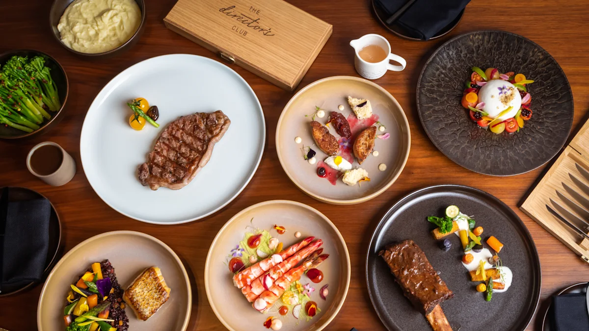 Prime steak and restaurant sides at The Director's Club The WB Abu Dhabi