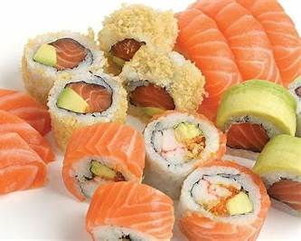 Sushi rolls and sashimi served at Tsunami Abu Dhabi