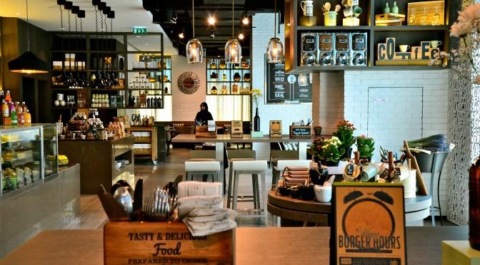 Café 302 gourmet retail corner and casual family dining setting