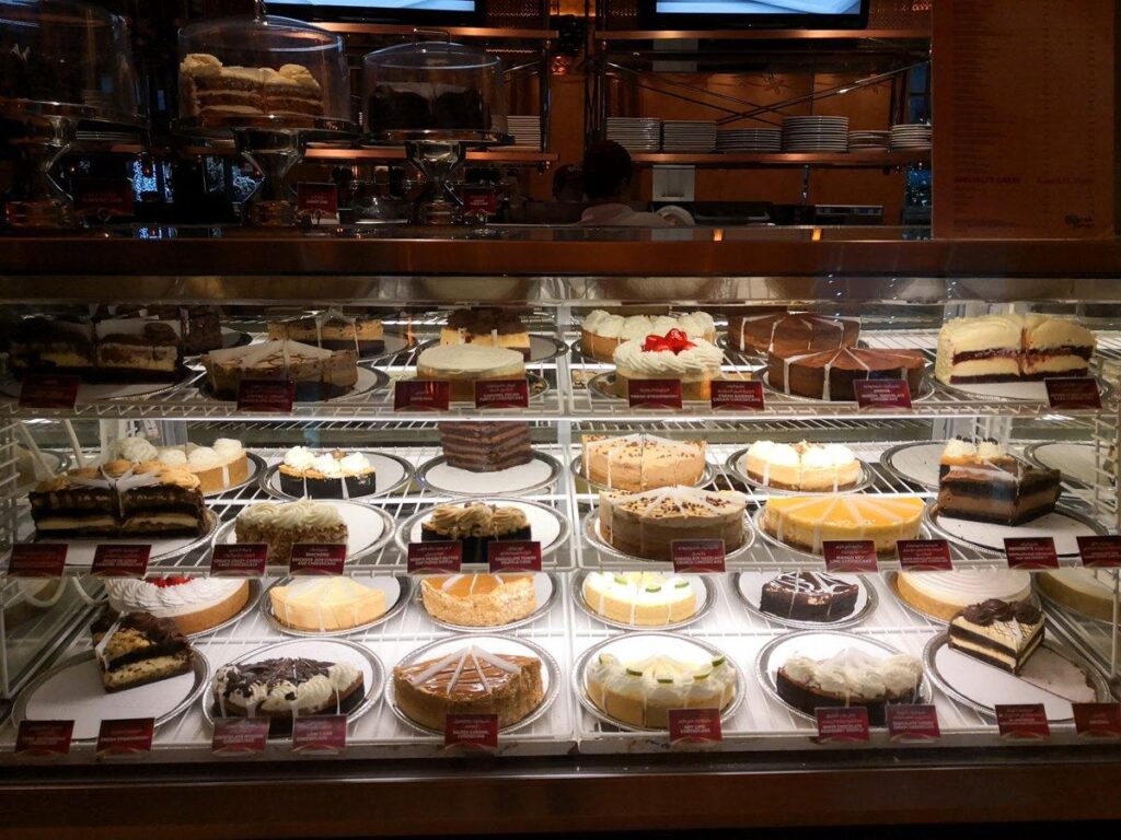 The Cheesecake Factory dining room at The Galleria Al Maryah Island Abu Dhabi