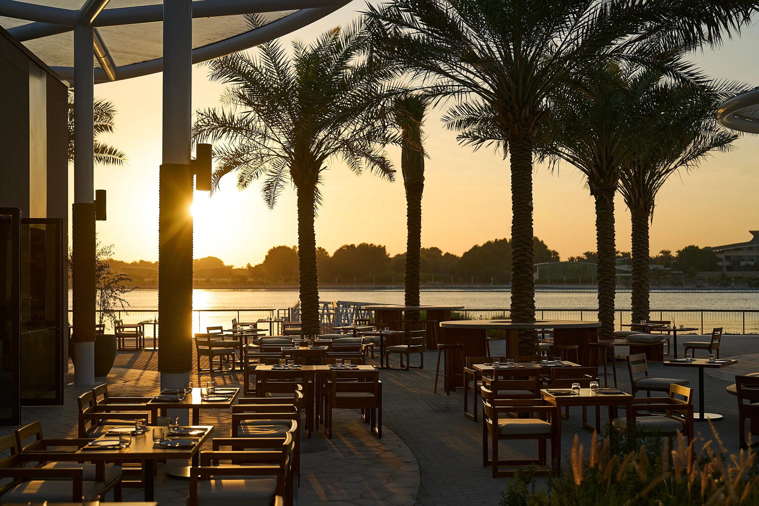 ERGON Deli and Cafe dining space at Erth Abu Dhabi in Khor Al Maqta