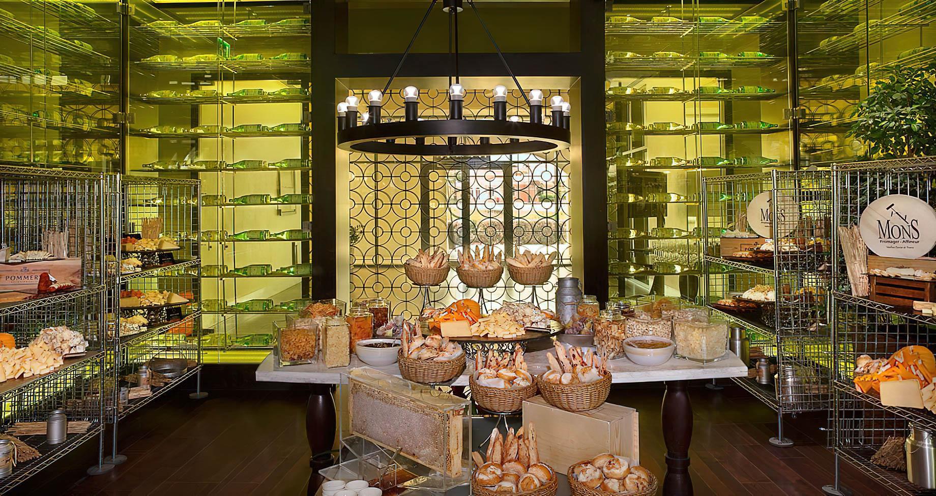 Mediterranean breakfast and brunch dishes at Giornotte Ritz-Carlton Abu Dhabi
