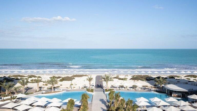 White sand beach and Arabian Gulf views from SAL at Jumeirah Saadiyat Island