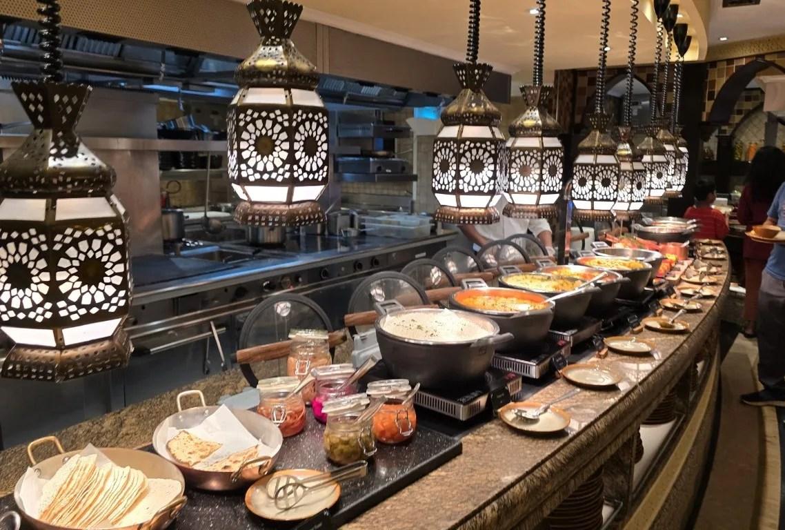 International themed buffet at Sofra bld in Khor Al Maqta